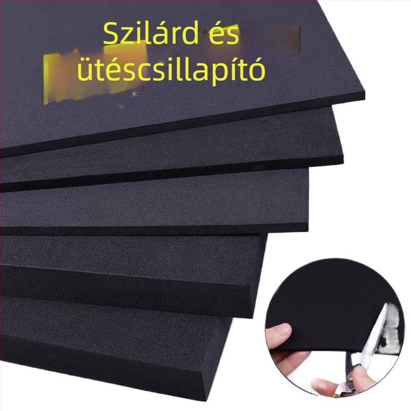 Akkumulátor rekesz ütéscsillapító párnákból álló készlet ragasztómentes, párnázó blokk és buffer hab; 2 db + 1 db; vastagság 5/10/15/20 mm; kivágás a beépítéshez