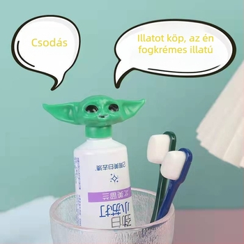 Fogkrémnyomó készülék - Baby Yoda fej, aranyos Yoda baba dizájn, 3×7, Márka yt, Mindkét nem számára