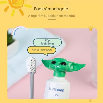 Fogkrémnyomó készülék - Baby Yoda fej, aranyos Yoda baba dizájn, 3×7, Márka yt, Mindkét nem számára