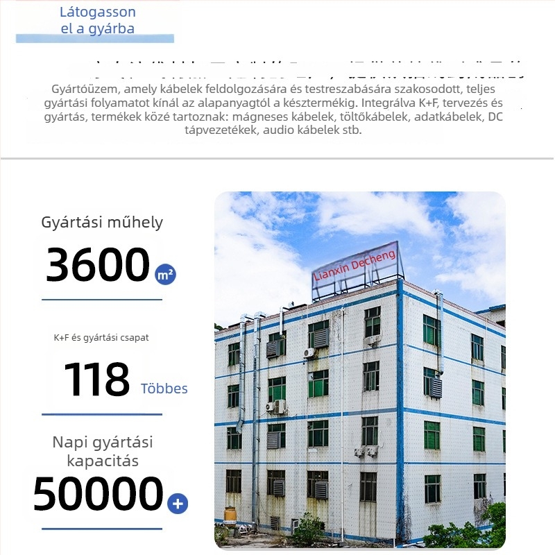 Szögletes mágneses töltőkábel, 10 mm mágneses interfész, N52 magnet, kerek mágneses vezeték, kompatibilis játékokkal, masszírozókkal és kozmetikai eszközökkel