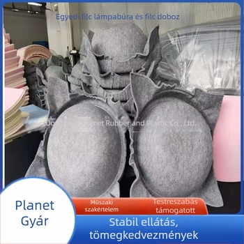 Kör alakú filcből készült lámpabúra, filcből készült kisállat-fészek, testreszabható, egy darabból álló formázás