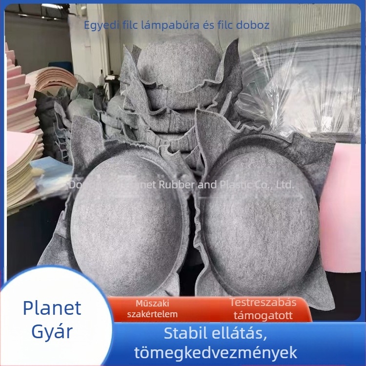 Kör alakú filcből készült lámpabúra, filcből készült kisállat-fészek, testreszabható, egy darabból álló formázás