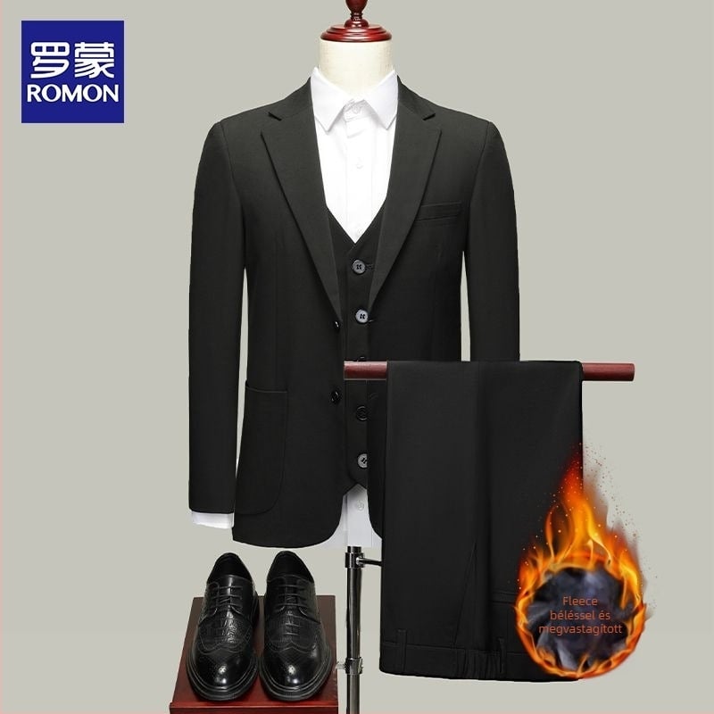 Romon férfi casual zakó, álló gallér, egygombos zárás, bő szabás, vékony anyag, fő anyag: len