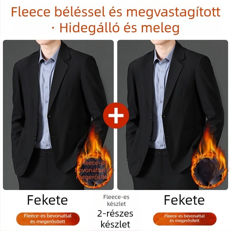 Romon férfi casual zakó, álló gallér, egygombos zárás, bő szabás, vékony anyag, fő anyag: len