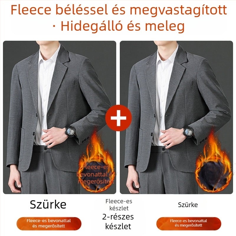 Romon férfi casual zakó, álló gallér, egygombos zárás, bő szabás, vékony anyag, fő anyag: len