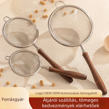 Rozsdamentes acél lisztszűrő ultra fin hálóval, csúszásmentes és hőálló, testreszabható feldolgozás