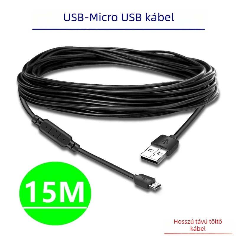 USB–tól Micro-USB-ig töltőkábel, modell 009815B, kamerafejhez és mobil eszközökhöz