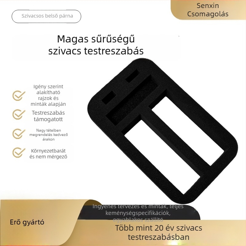 Egyedi magas sűrűségű hab belső támasz elektronikai csomagoláshoz — sűrűség 20, vastagság 32, modell H-16