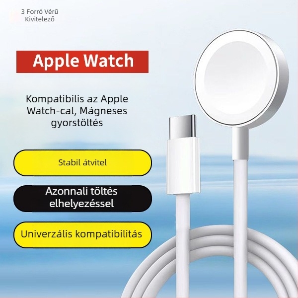 Apple Watch vezeték nélküli mágneses töltőkábel, Watch45678S9 sorozat, PD SX03, Hot-Blooded Craftsman
