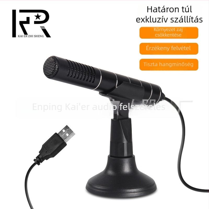 DR-01 Vezeték nélküli kapacitív asztali mikrofon PC-hez, 100Hz-20kHz, SNR ≥75dB
