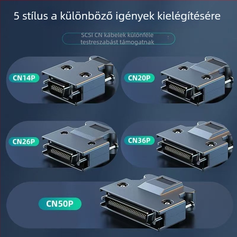 Többmagos SCSI-kábel adattárolók csatlakoztatásához és servo meghajtókhoz, ipari jelátvitel és ipari vezérlőkábel.