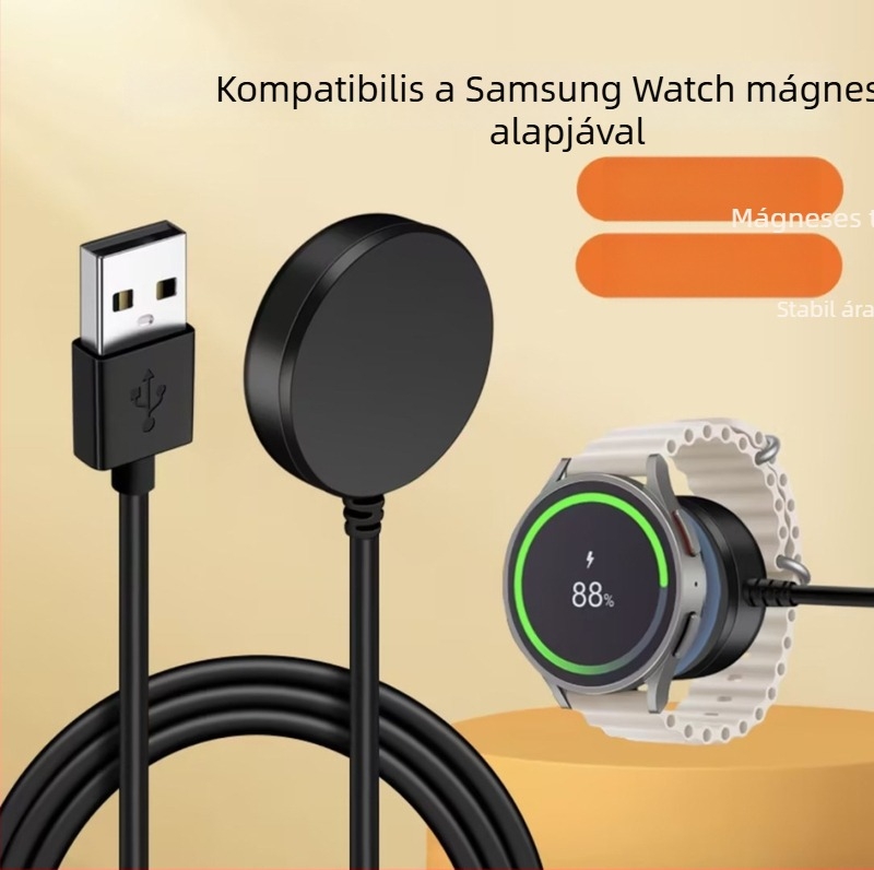 Samsung Galaxy Watch3/4/Watch5Pro töltőkábel – gyors töltés kábeles és vezeték nélküli