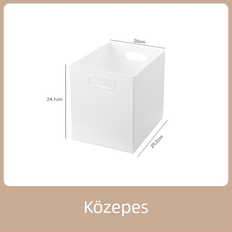 Japán-stílusú moduláris tároló doboz fedéllel és kerekekkel az asztal alatt, 15 L kapacitású, PS műanyagból, hordozható.