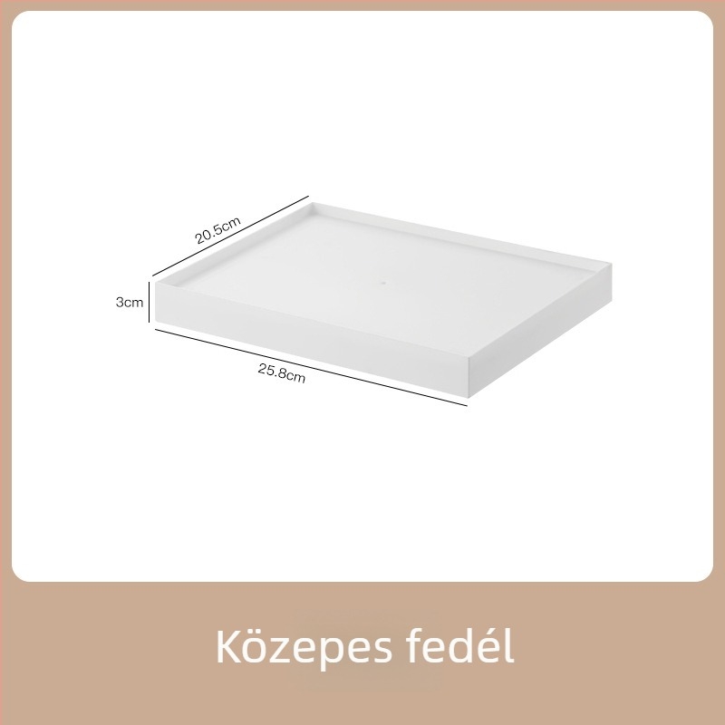 Japán-stílusú moduláris tároló doboz fedéllel és kerekekkel az asztal alatt, 15 L kapacitású, PS műanyagból, hordozható.