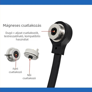 USB 7,4 mm kör alakú mágneses töltőkábel kapacitív stylushoz és okos karkötőkhöz