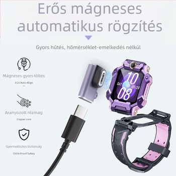 Rising Sun USB-C adapter Little Genius gyermekeknek készült okosórájához védett USB-C porttal
