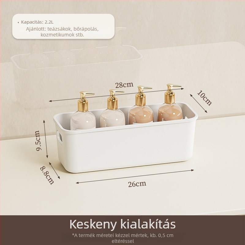 Irodai tároló doboz fiókokkal, 20–30 L kapacitású, PP műanyag, porálló, kézben vihető