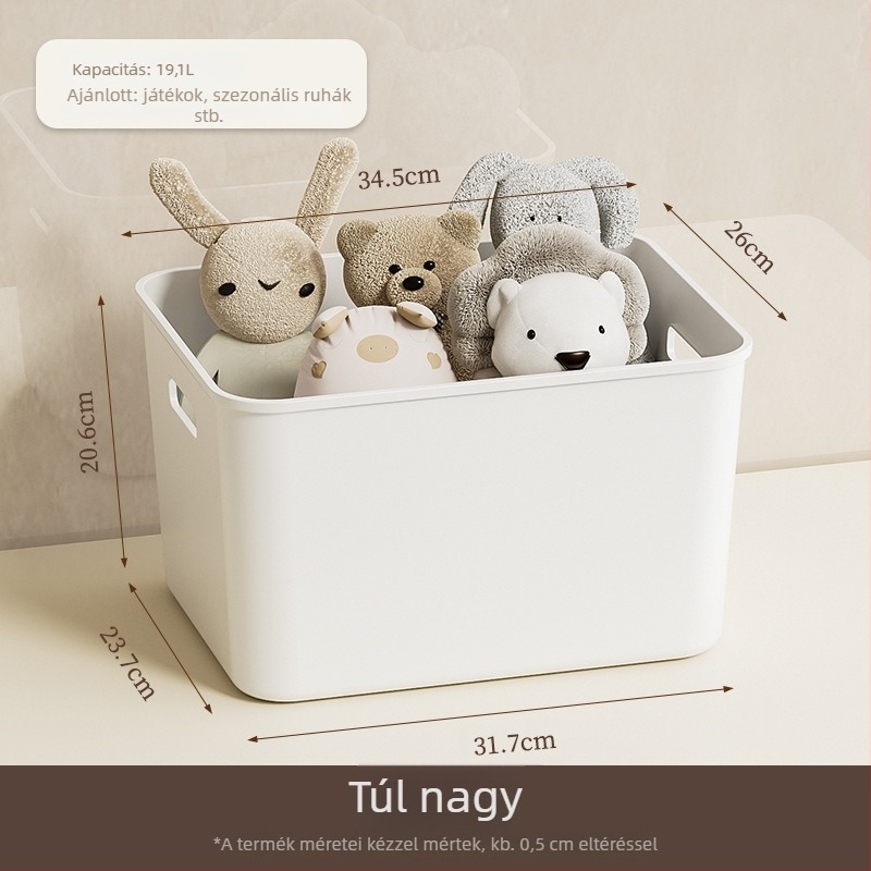 Irodai tároló doboz fiókokkal, 20–30 L kapacitású, PP műanyag, porálló, kézben vihető