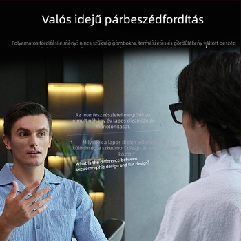 AI intelligens hangfordító offline, többnyelvű szinkron fordítással üzleti utakhoz, irodai munkához és utazáshoz