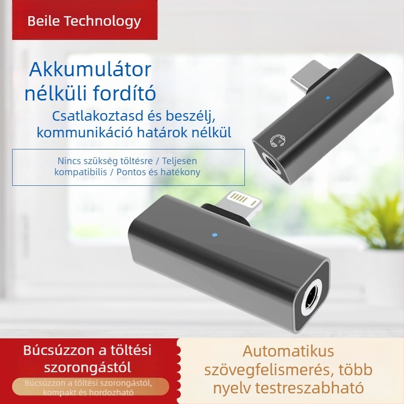 140 nyelvű fordító, akkumulátor nélkül, egyszerre fordít, képi fordítás, angol nyelvtanulás, AI okos ajándék, hordozható