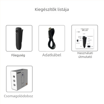 A18 Klipszes Konferencia Kamera 1080p, TF-kártyás felvétel, 300 órás akkumulátor