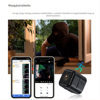 AS03 1080p vezeték nélküli WiFi megfigyelő kamera távoli kétirányú kommunikációval, éjjeli látással, beltéri és kültéri használatra