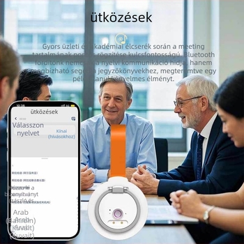 T9 intelligens Bluetoothos nyelvi fordító – ötvözet test, 30 g, 5–10 m hatótávolság