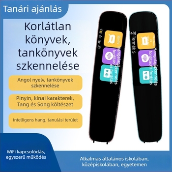 Skennelő szótár toll, A3 modell, ABS ház, újratölthető lítium-ion akkumulátor, 3W hangszóró, fejhallgató-kompatibilis