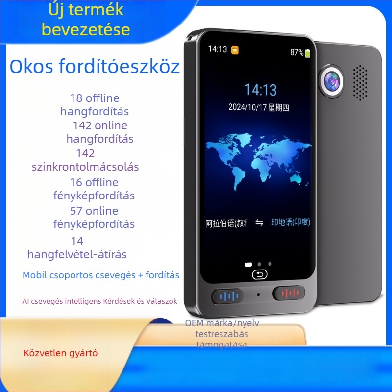 Többnyelvű fordító offline egyidejű fordítással és utazáshoz szóló angol nyelvtanulással: kínai, angol, japán, koreai, francia, német, orosz