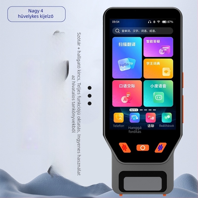 Intelligens angol fordító toll, Modell A30, újratölthető lítium akkumulátor, feszültség 5V-1A, tömeg 230 g, logónyomtatás lehetséges