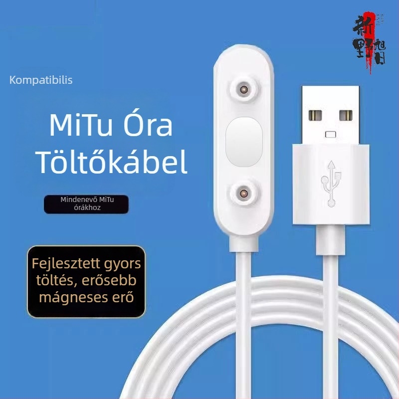Személyre szabott USB töltőkábel a Mi Rabbit 7A órához, mágneses gyors töltés, HS128 modell