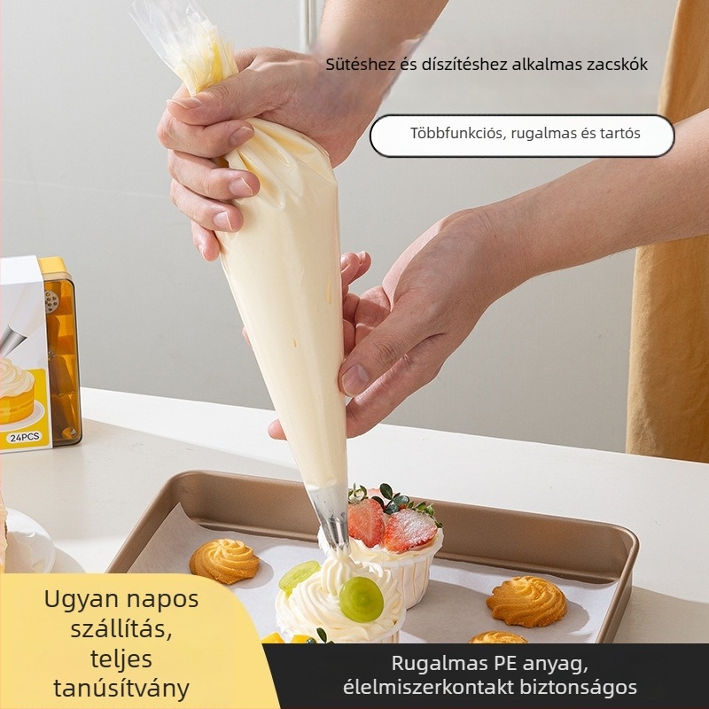 Díszítő tasak, élelmiszer-minőségű PE, egyszer használatos, Grilled leshi, sütéshez