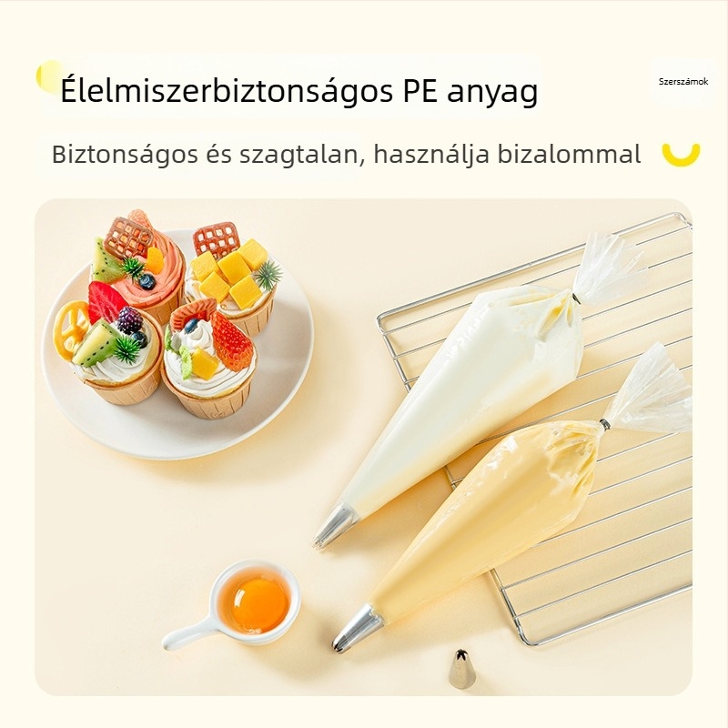 Díszítő tasak, élelmiszer-minőségű PE, egyszer használatos, Grilled leshi, sütéshez
