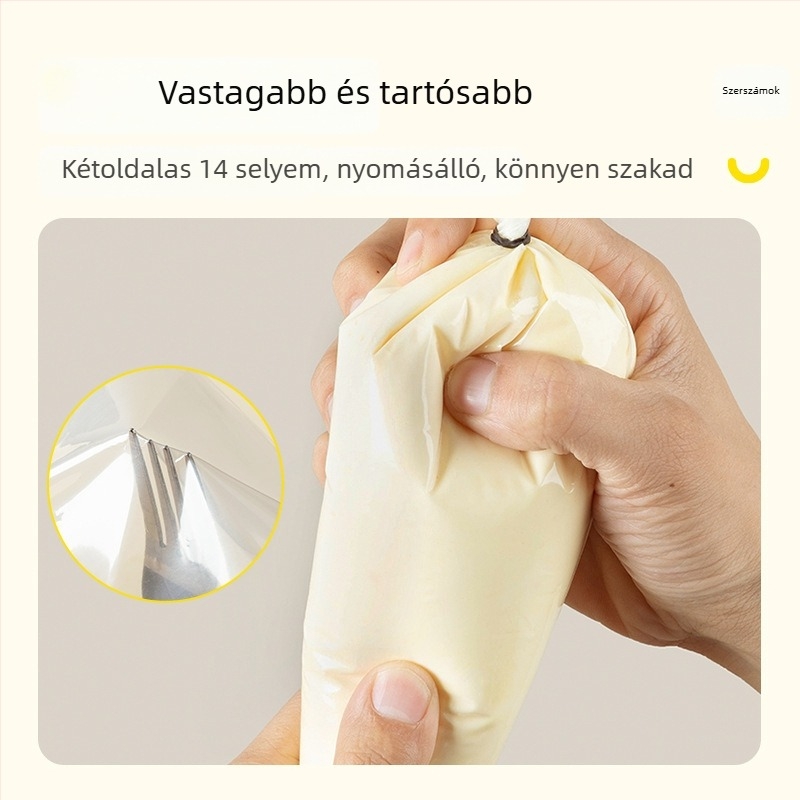 Díszítő tasak, élelmiszer-minőségű PE, egyszer használatos, Grilled leshi, sütéshez