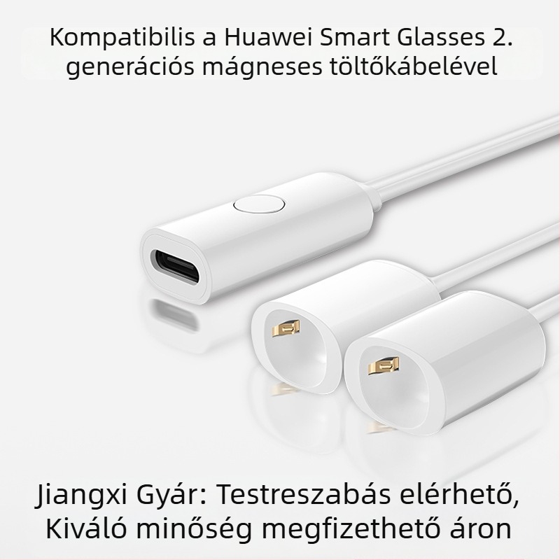 Huawei szemüveghez mágneses töltőkábel, második generáció, kettős kimenetű mágneses töltőkábel