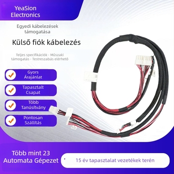 Testreszabott robotkábelköteg integrált vezérlőterminálokkal, ónnal bevont réz vezetőkkel, konfigurálható vezetőszám, állítható szigetelésvastagság, konfigurálható névleges feszültség.