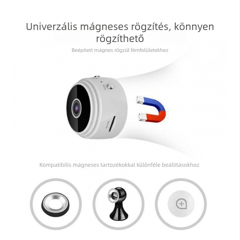 HD WiFi Kamera A9 — Vezeték nélküli megfigyelés, 1080p éjszakai látás, beltéri távfigyelés