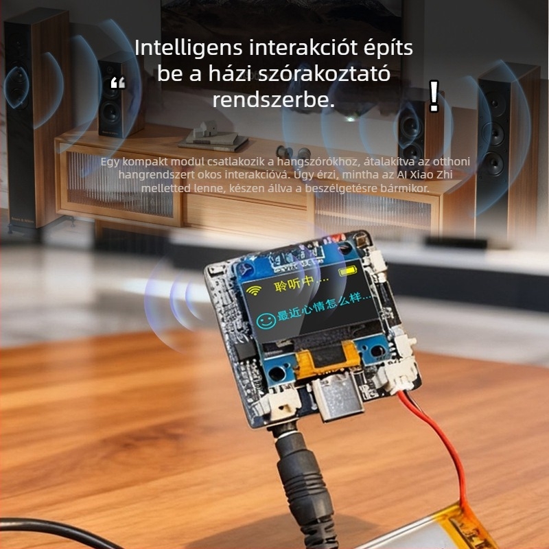 AI hangalapú beszélgető robot — ESP32-C3 modul, Modell C3, külső fejhallgató csatlakozó, 10 m vezeték nélküli hatótáv, kapcsolt üzemmód, OEM feldolgozás