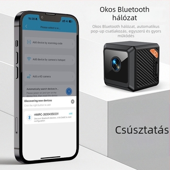 W02 WiFi kamera 1080P éjjellátóval, TF-kártya tárhely, akkumulátor 1–3 óra