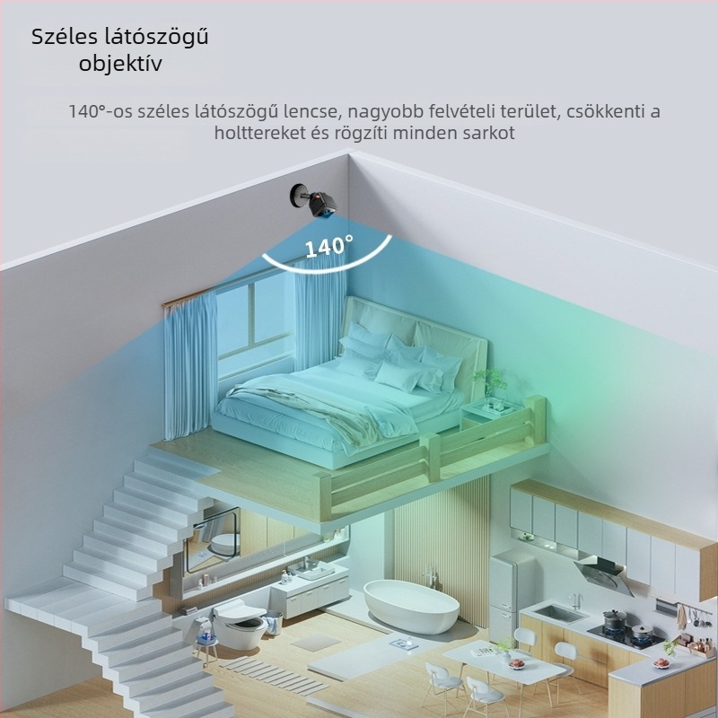 W02 WiFi kamera 1080P éjjellátóval, TF-kártya tárhely, akkumulátor 1–3 óra