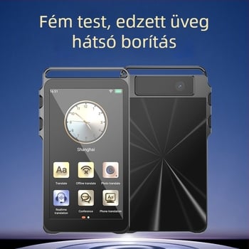 Többnyelvű fordító egyidejű tolmácsolással, offline AI angol nyelvi tanulás, konferencia-rögzítés, fotófordítás, Type-C interfész