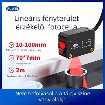 Fotóelektrikus kapcsoló érzékelő FGNS10-10NF-I, FGNS10 sorozat, diffúz reflexió, háttérszűrés, kivágás-észlelés