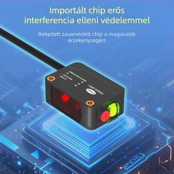 Fotóelektrikus kapcsoló érzékelő FGNS10-10NF-I, FGNS10 sorozat, diffúz reflexió, háttérszűrés, kivágás-észlelés
