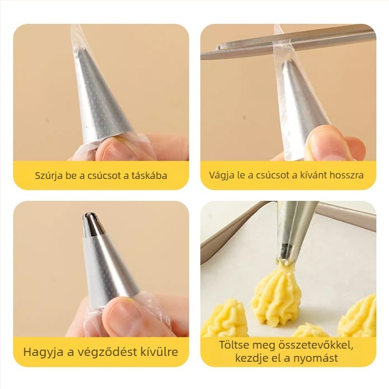 Wimin egyszer használatos dekoráló tasak krémhez, PU anyag, kategória: díszítő cső/tasak