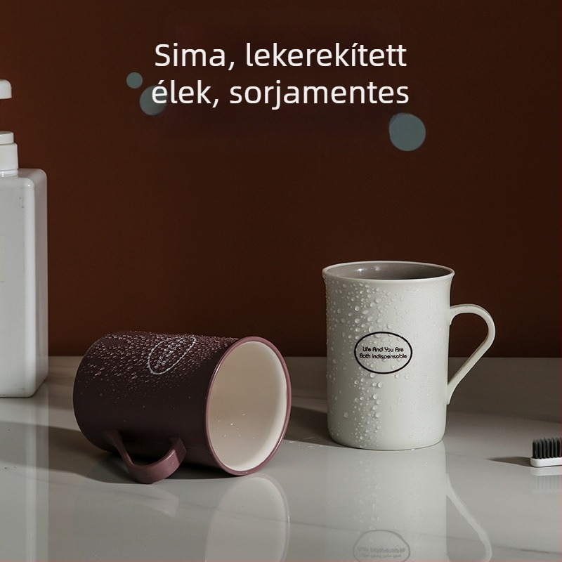 Műanyag fogkefés pohár szájvízhez