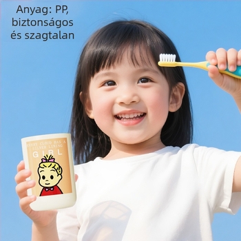 [Heartmade] Mágneses szájöblítő pohár fogkefetartóval, rögzíthető a tükörszekrény aljához, fürdőszobához — Anyag: PP+PET; Testreszabás nélkül