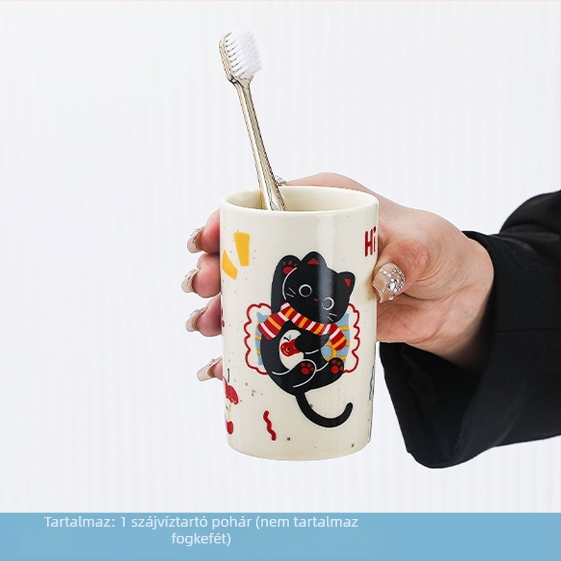Yakult kerámia szájöblítő pohár, termékkód 56418, testreszabás elérhető, bevezetés 2025 tavasz
