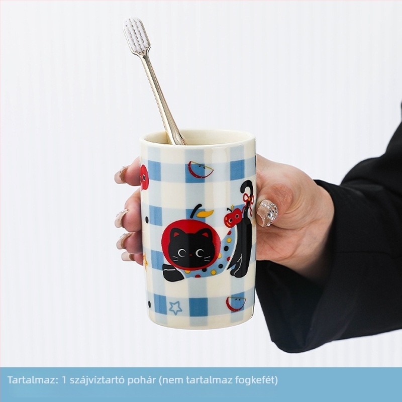 Yakult kerámia szájöblítő pohár, termékkód 56418, testreszabás elérhető, bevezetés 2025 tavasz