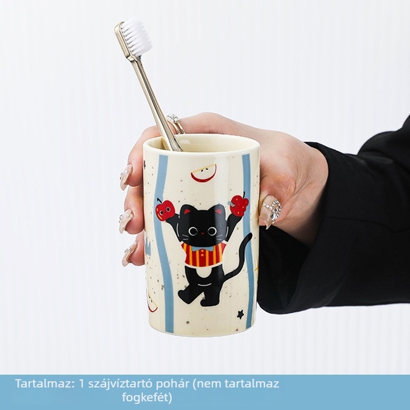 Yakult kerámia szájöblítő pohár, termékkód 56418, testreszabás elérhető, bevezetés 2025 tavasz