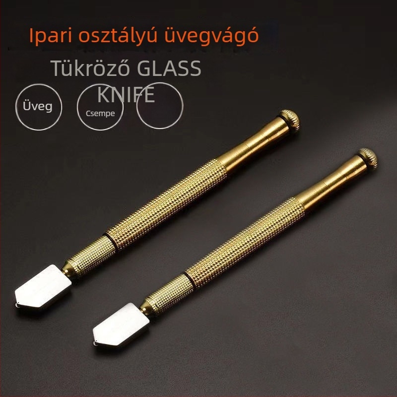 Üvegvágó kés csempe vágáshoz, magas pontosságú kézi kaparó a temperált üveghez